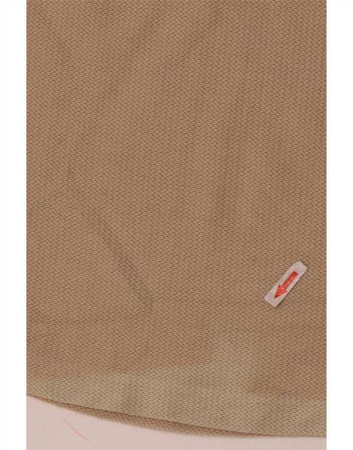 T-shirt męski Zara Top, średnio beżowy, bawełniany