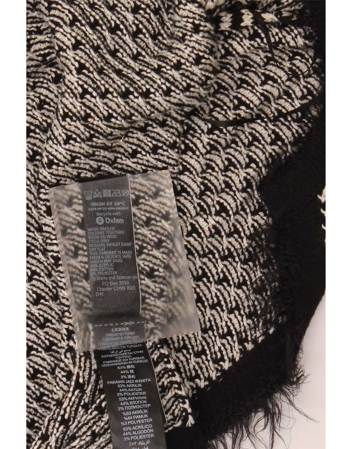 Marks & Spencer Damski sweter oversize UK 16, duży, czarny