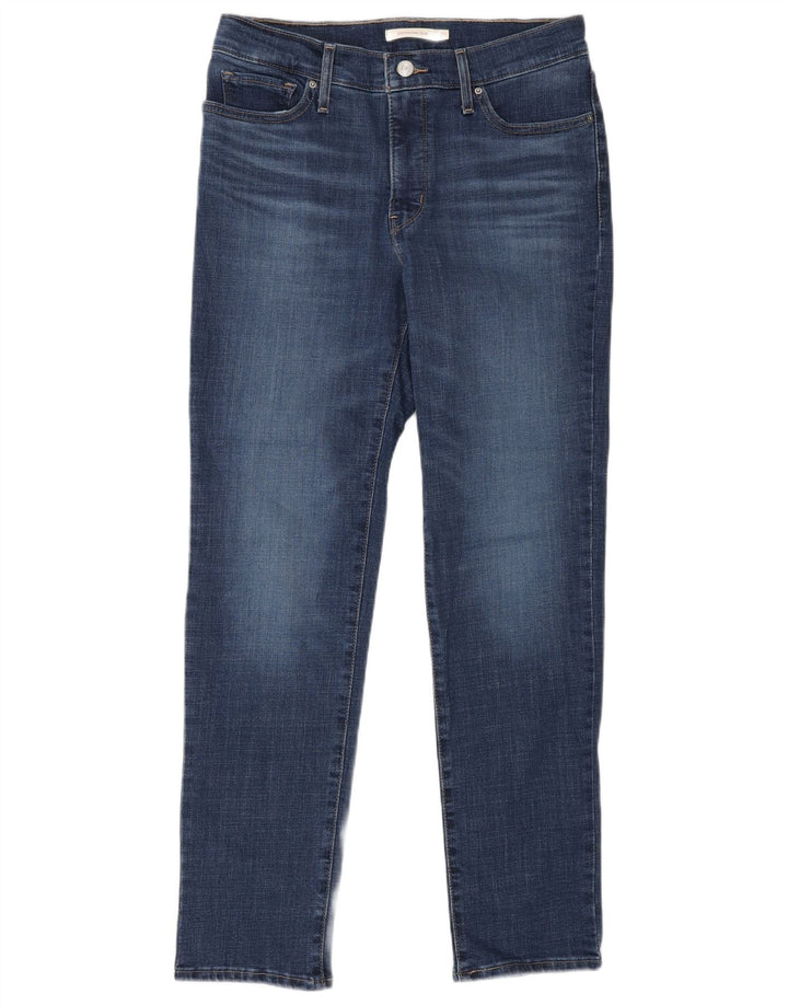 Damskie jeansy Levi's 312 Shaping W29 L30 Niebieska bawełna