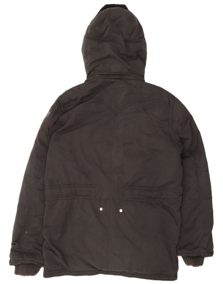 Męska ocieplana kurtka z kapturem Levi's UK 42 XL, czarny poliester
