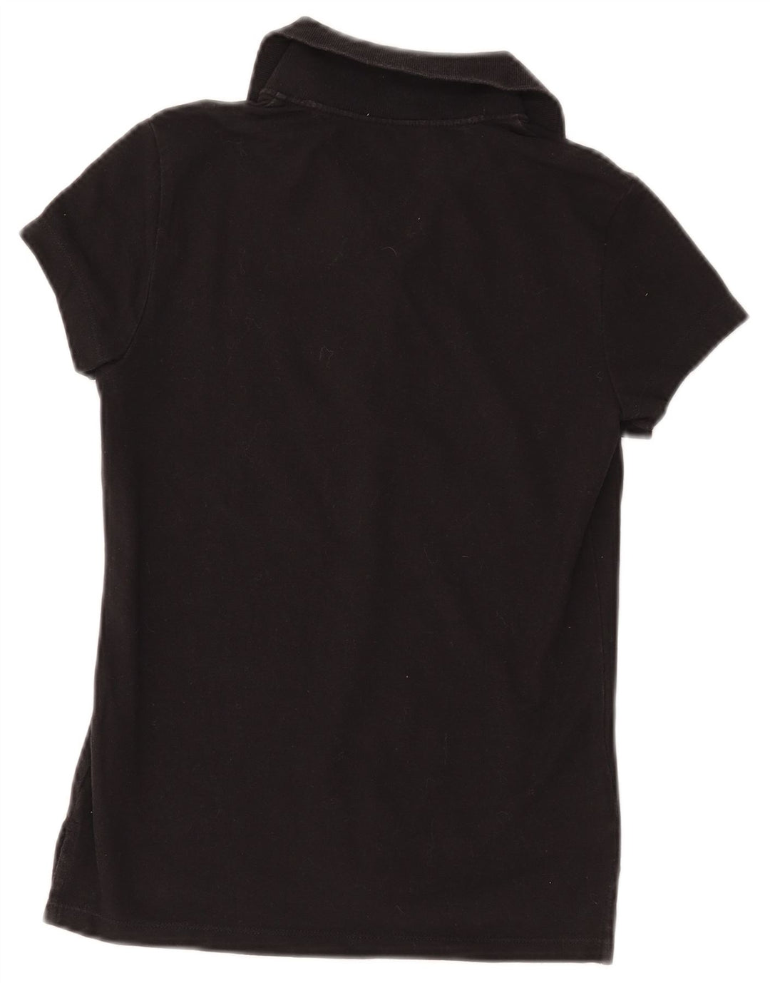 Damska koszulka polo TOMMY HILFIGER UK 8, mała, czarna, bawełniana