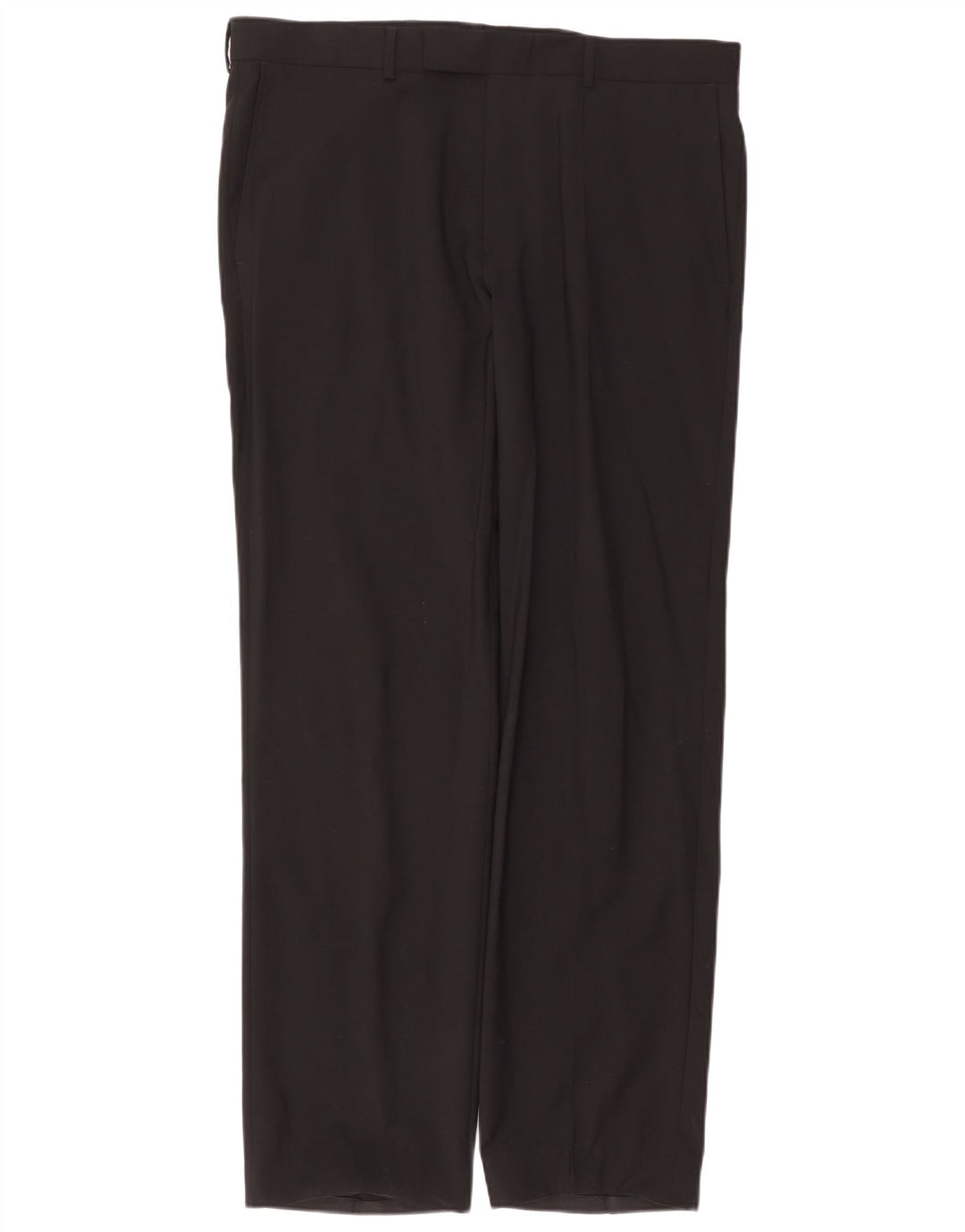 Męskie proste spodnie garniturowe Hugo Boss W36 L33 Czarne