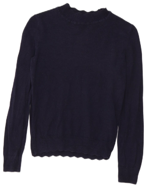 Sweter damski Oasis z golfem UK 10, mały, granatowy