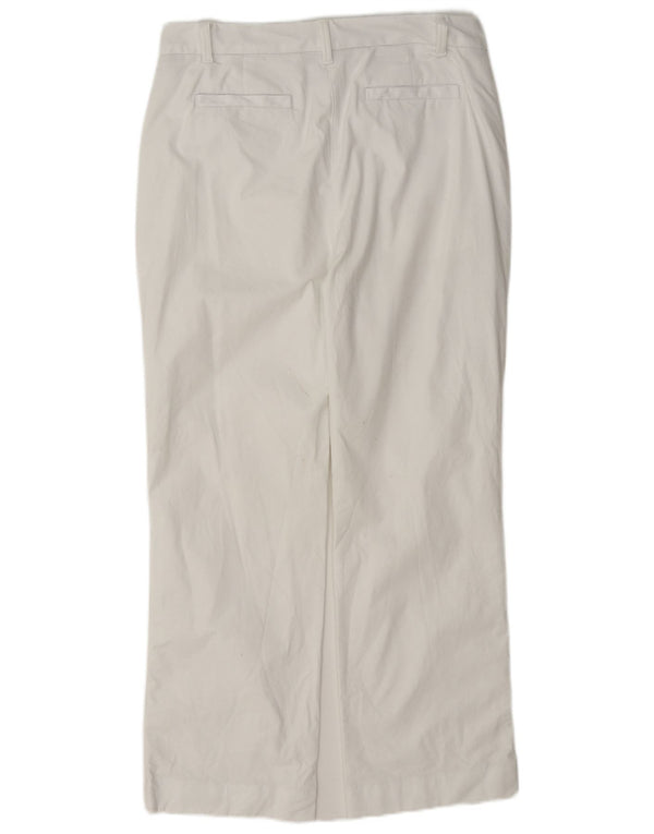 Spodnie damskie Marks & Spencer Straight Chino UK 12 Medium W30 L28 Białe