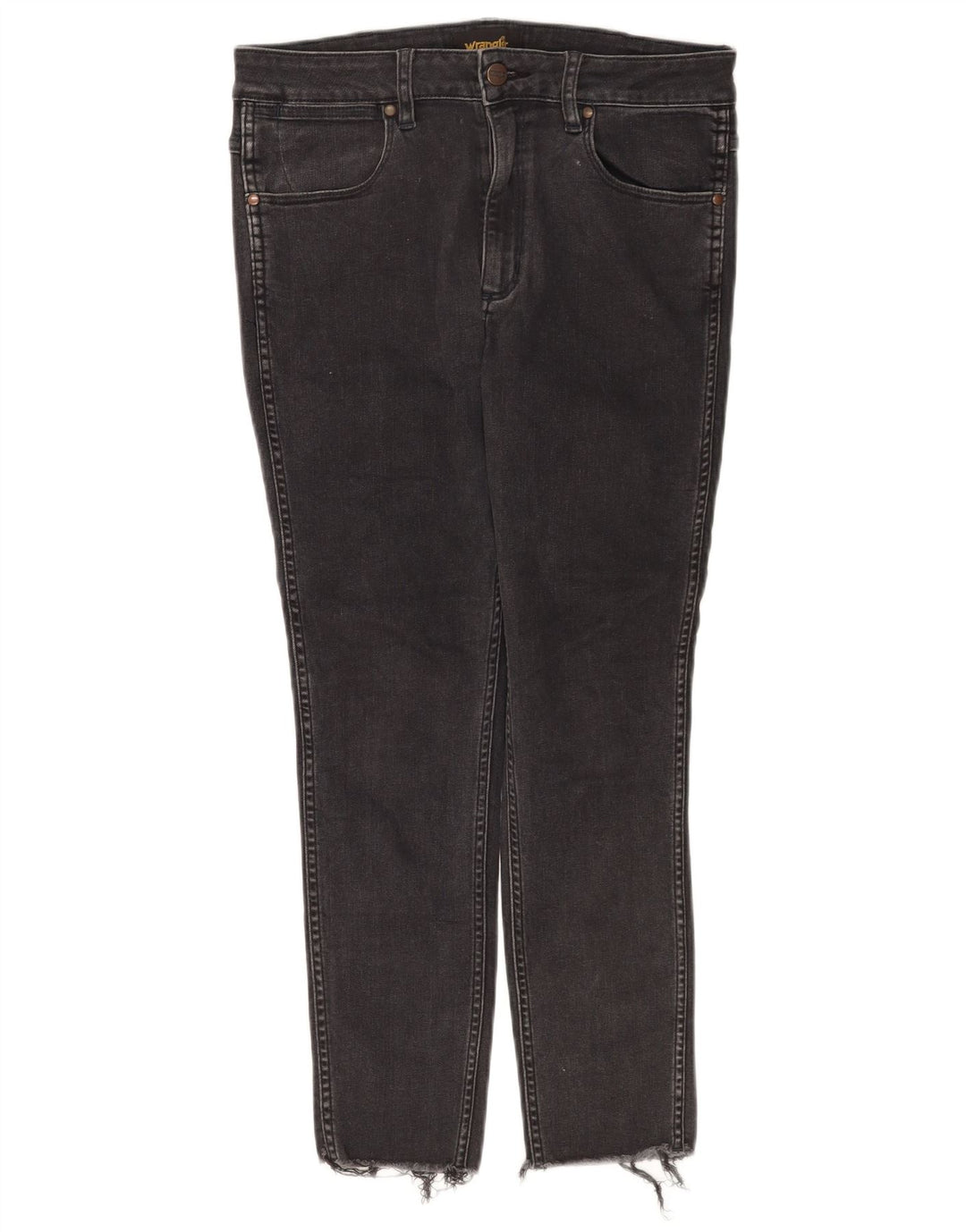 Damskie jeansy Wrangler W32 L25, czarne, bawełniane