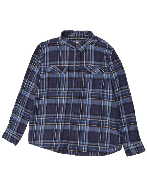 Męska koszula flanelowa Mountain Warehouse 3XL, bawełniana niebieska kratka