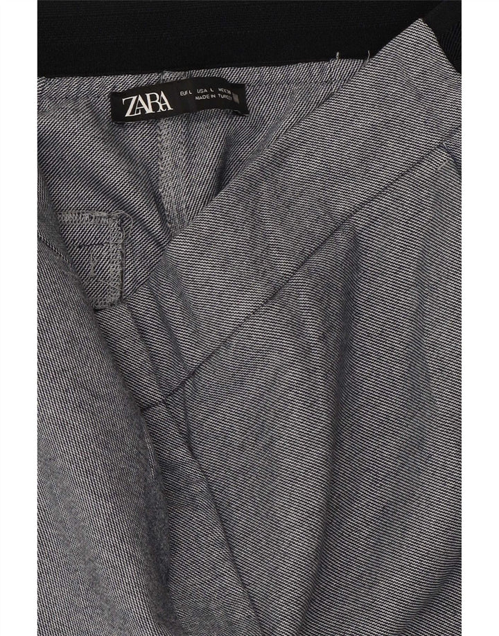 Spodnie damskie Zara Capri duże W30 L23 Niebieski poliester
