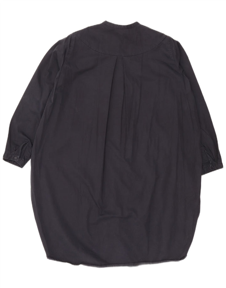 Cos Damska sukienka koszulowa oversize EU 36, mała, granatowa, bawełniana