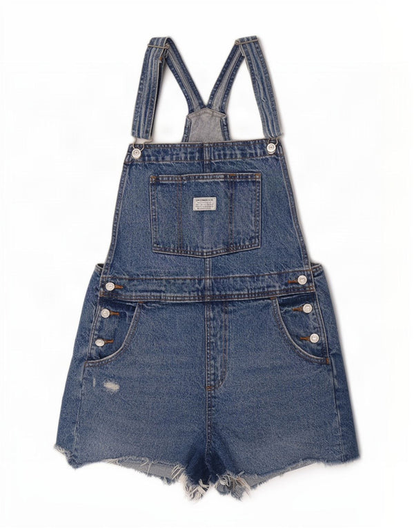Damskie spodenki ogrodniczki Levi's Medium W32, niebieska bawełna