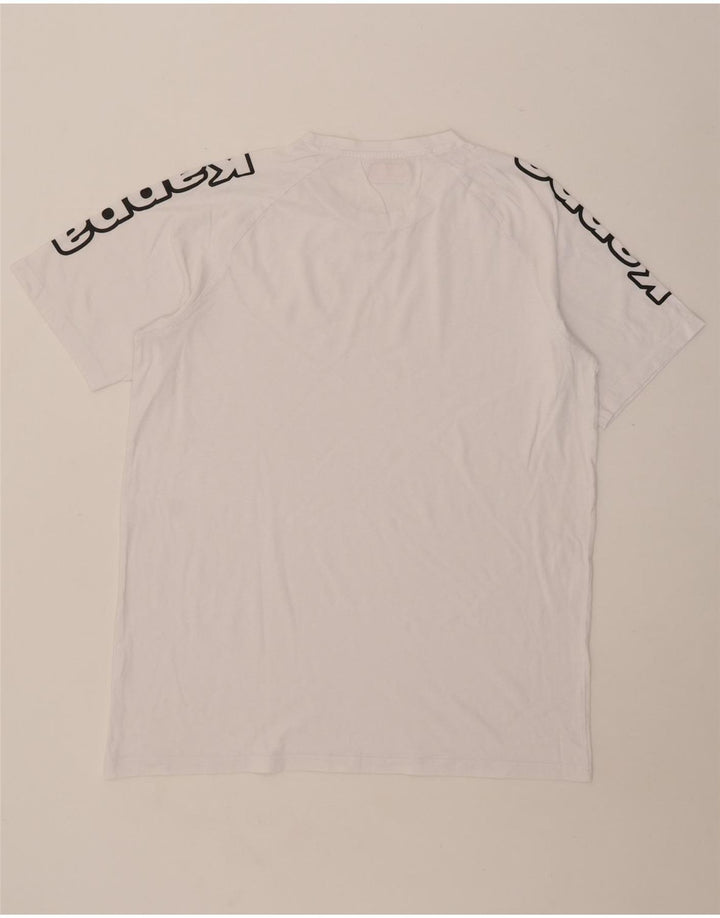Męski T-shirt z grafiką Kappa Top 2XL Biały