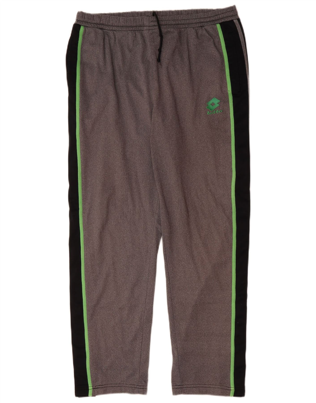 Męskie spodnie dresowe Lotto UK 40/42, duży szary poliester w blokach kolorów