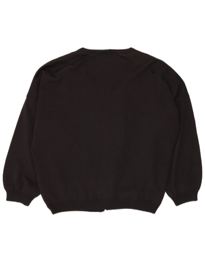 Męski sweter z grafiką w stylu vintage 3XL Szara patchworkowa wiskoza