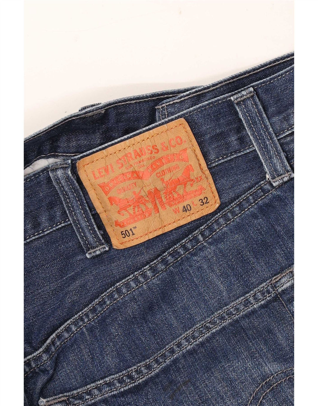 Męskie proste dżinsy Levi's W40 L32 Niebieski klasyczny
