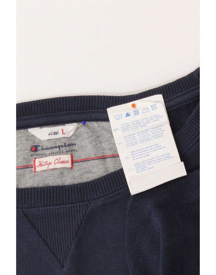 Męska bluza Champion Heritage Classics Graphic, duża, granatowa