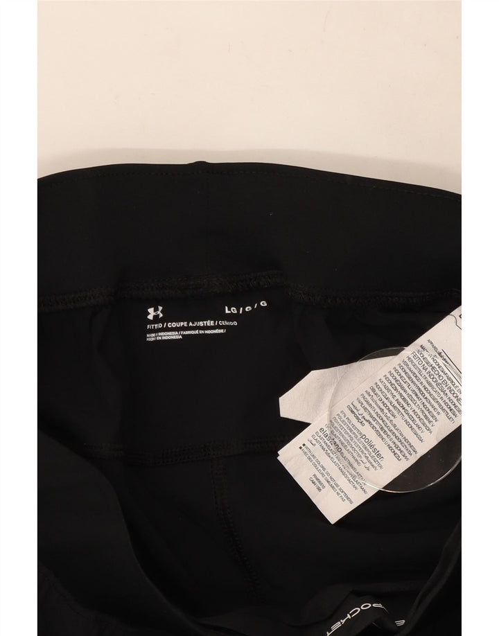 Damskie spodnie dresowe Under Armour UK 14, duże, czarne, poliestrowe