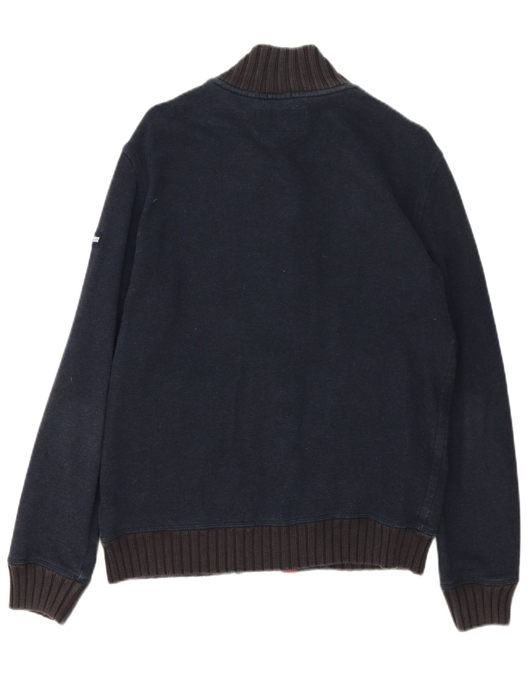 Męski sweter rozpinany Armani Jeans, duży, granatowy, bawełniany