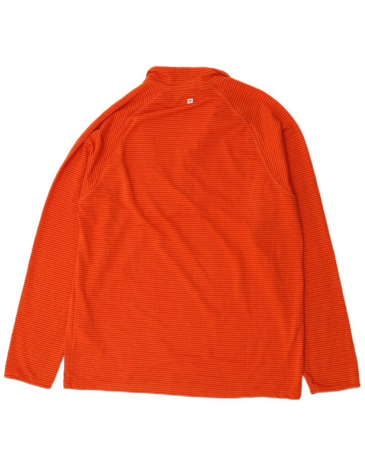 Męski sweter dresowy Mountain Warehouse w duże pomarańczowe paski