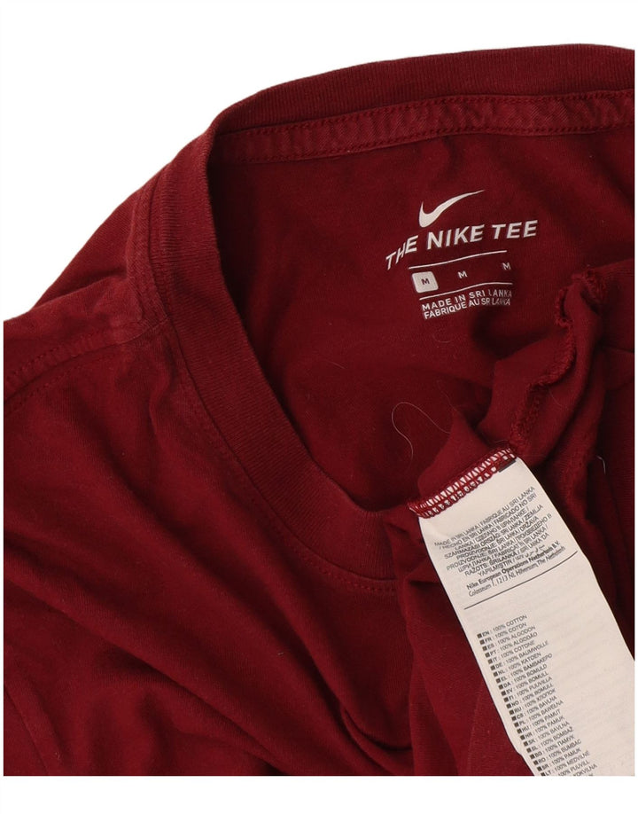 T-shirt męski Nike, bawełniany, średni czerwony