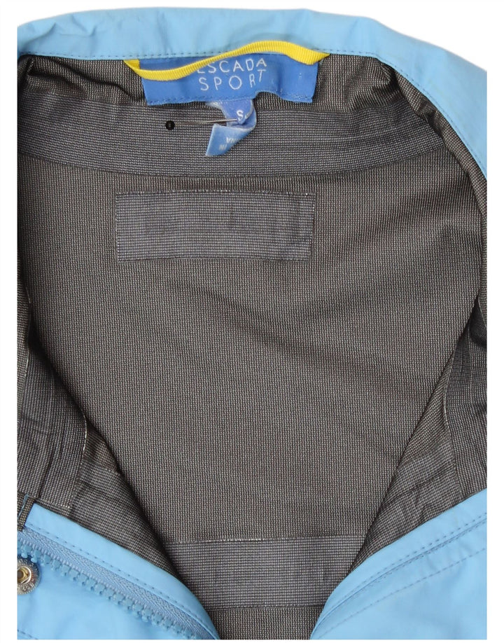 Damska kurtka przeciwdeszczowa Escada Oversize UK 10 Small Blue