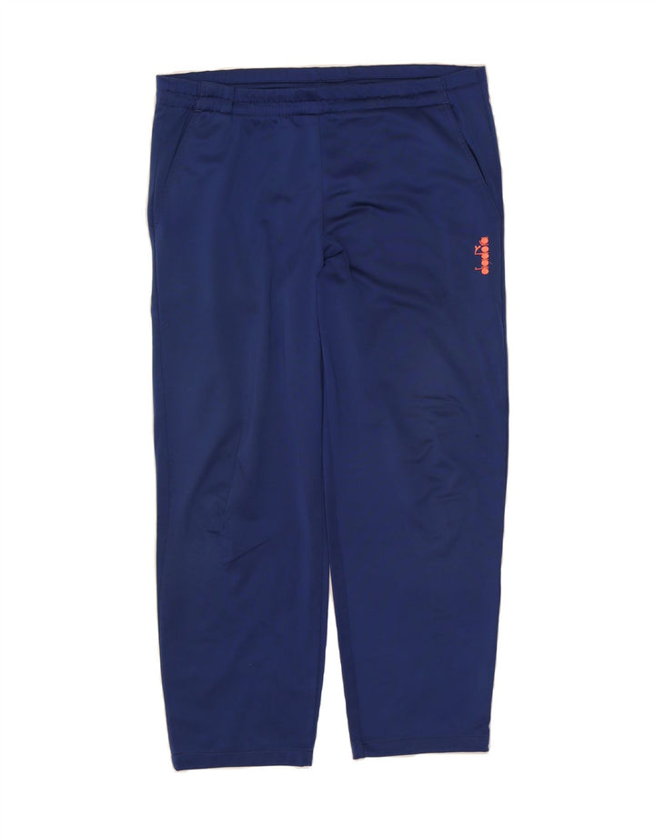 DIADORA Mens Tracksuit Trousers UK 38 Medium  Navy Blue Polyester Vintage Diadora and Second-Hand Diadora from Messina Hembry 
