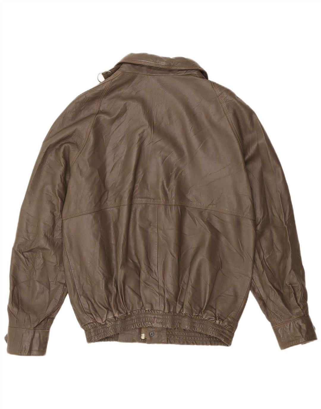 Męska kurtka skórzana VINTAGE IT 48 Średni brąz