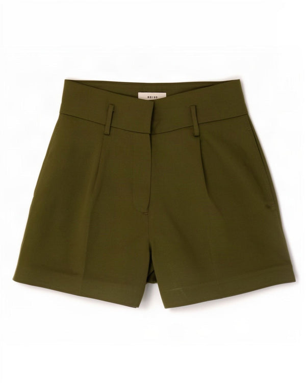 Damskie spodenki Chino z wysokim stanem Reiss UK 8 Small W28 Khaki Poliester
