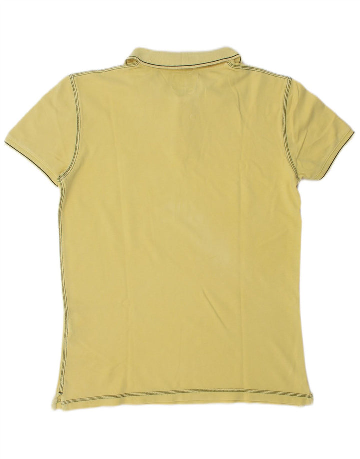 Męska koszulka polo Wrangler Slim Fit, średnia żółta bawełna