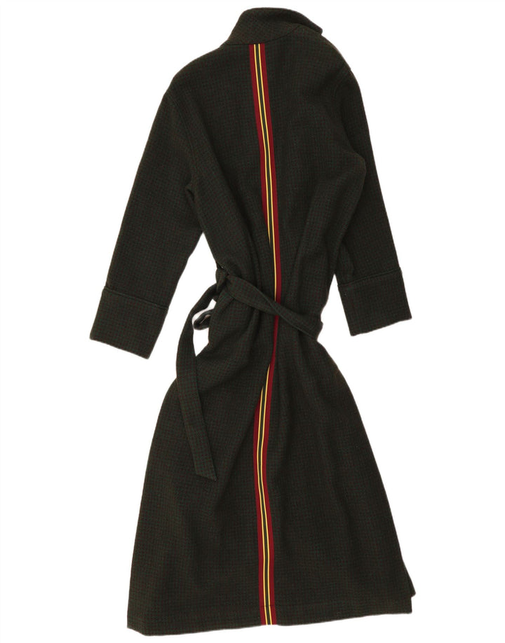 BELLEROSE Płaszcz damski US 2 XS Khaki Wełna w pepitkę