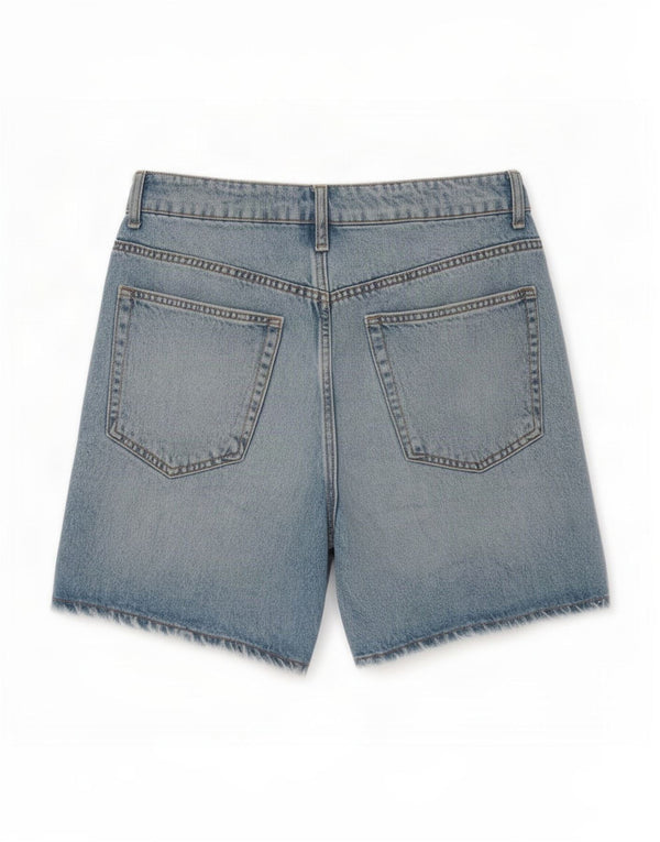 Damskie spodenki jeansowe Zara z wysokim stanem EU 44 XL W34 niebieskie
