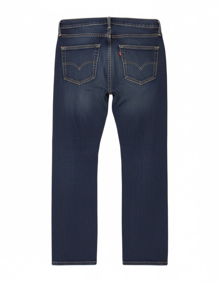 Męskie dżinsy Levi's 504 Straight W28 L28 Granatowa bawełna