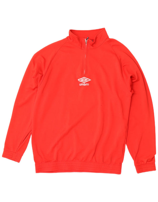 Męska bluza z zamkiem błyskawicznym Umbro XL, czerwony poliester
