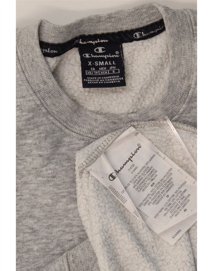 Bluza męska CHAMPION Sweter XS Szara bawełna w cętki