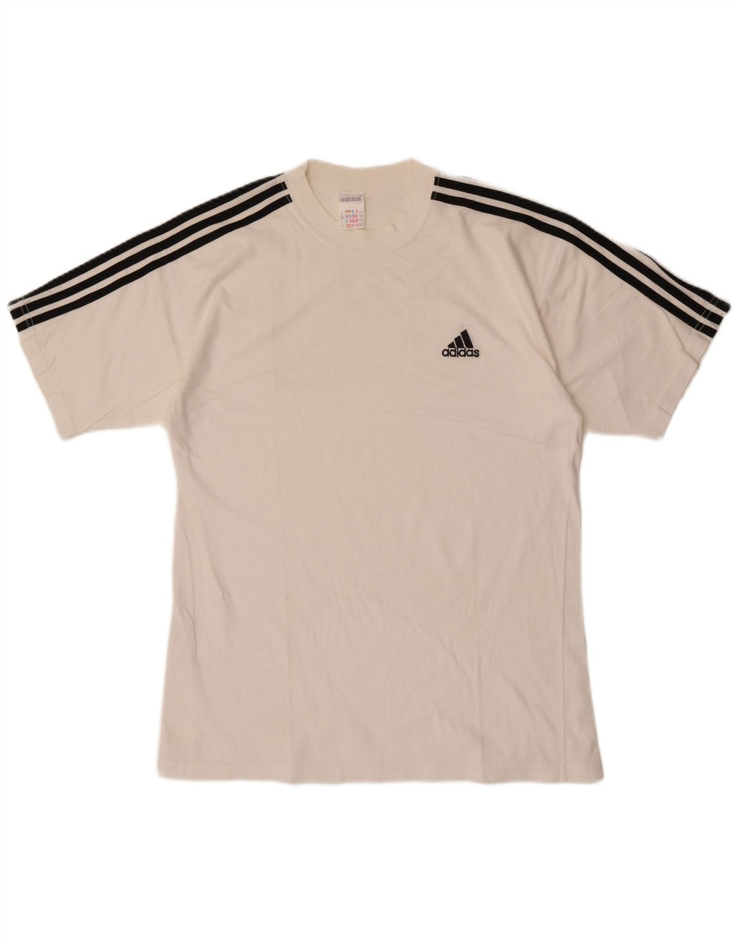 Adidas Męska koszulka Top UK 38/40 Średnia biała bawełna