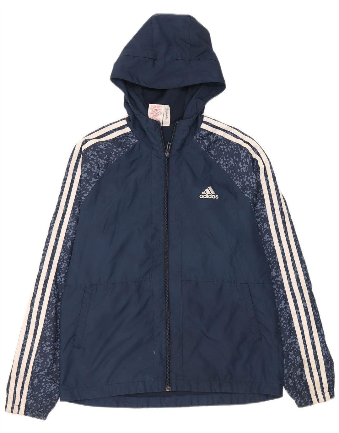 Adidas Chłopięca Bluza Dresowa Z Kapturem Top Kurtka 13-14 Lat Granatowy Poliester