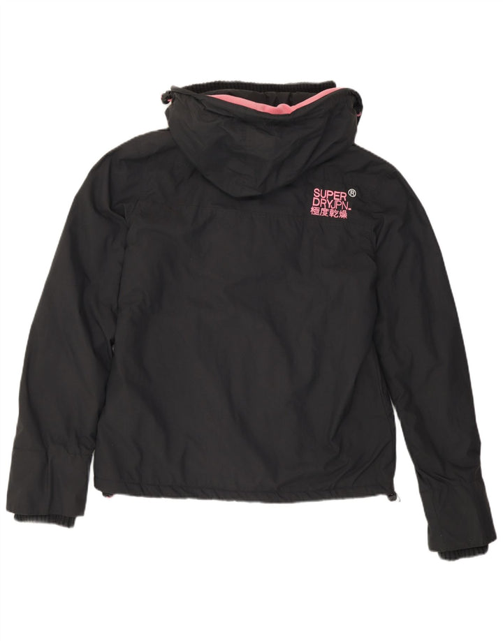 Damska kurtka wiatrówka z kapturem Superdry Windcheater UK 14, średnia szarość