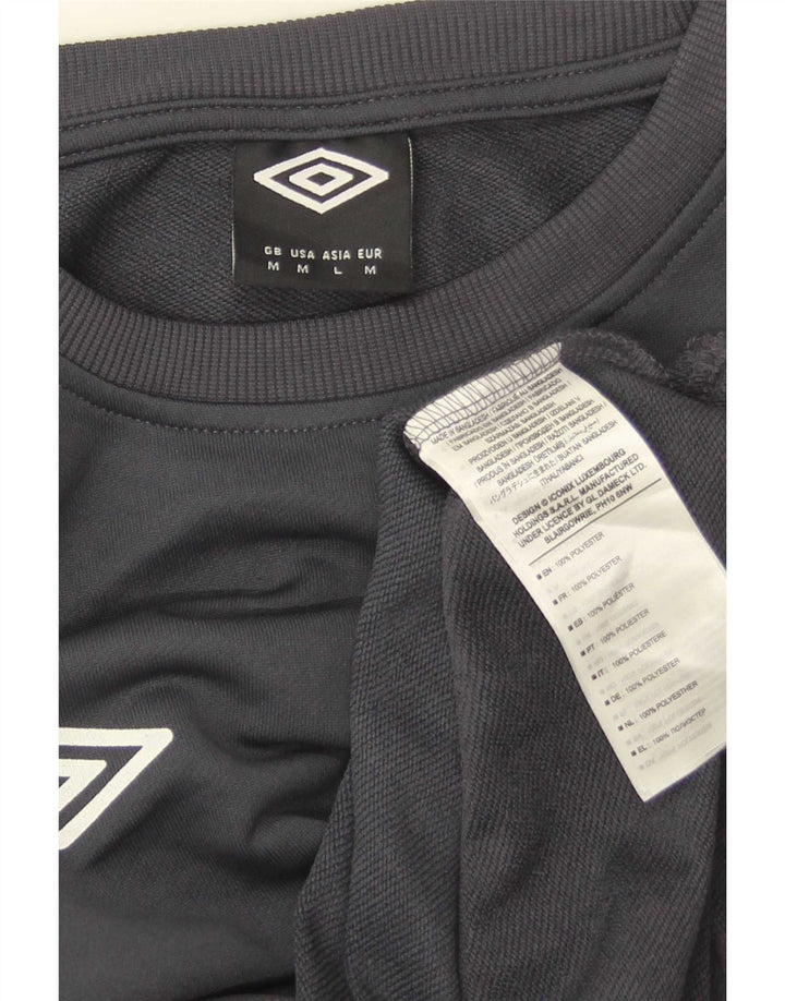Męski sweter Umbro z poliestru w kolorze średnioszarym