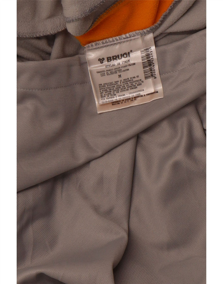 BRUGI Męska bluza dresowa Top z poliestru w kolorze średnioszarym