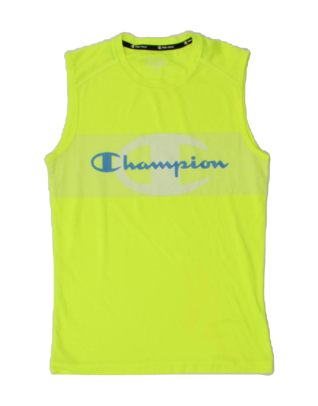 CHAMPION Womens Graphic Vest Top UK 10 Small Green Vintage Champion and Second-Hand Champion from Messina Hembry 