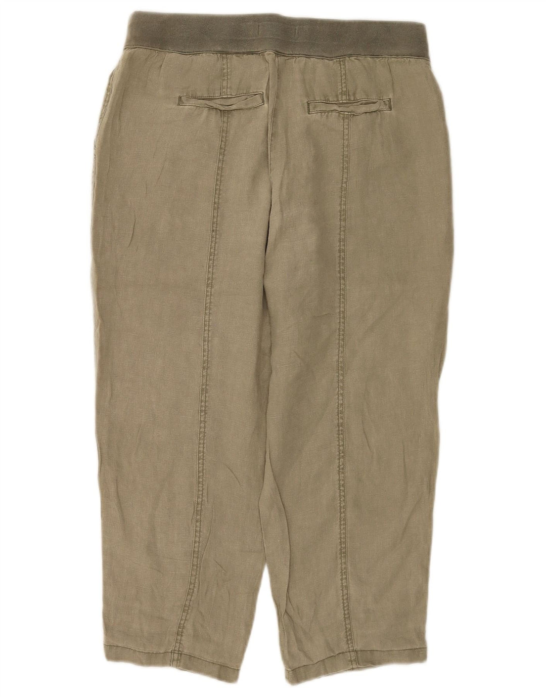 Damskie krótkie spodnie White Stuff UK 12 Medium W32 L23 Khaki Linen