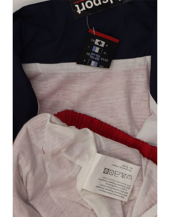 Męska kurtka dresowa UHLSPORT UK 44/46 XL, wielokolorowa, z blokami kolorów