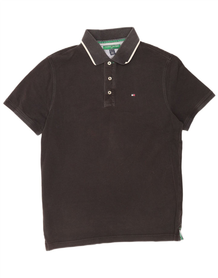 Męska koszulka polo Tommy Hilfiger, bawełniana, w średnie czarne paski