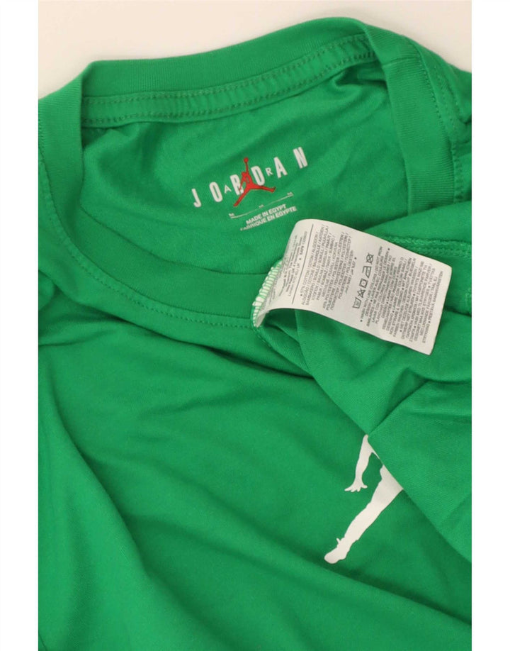 T-shirt męski Jordan, bawełniany, średni zielony