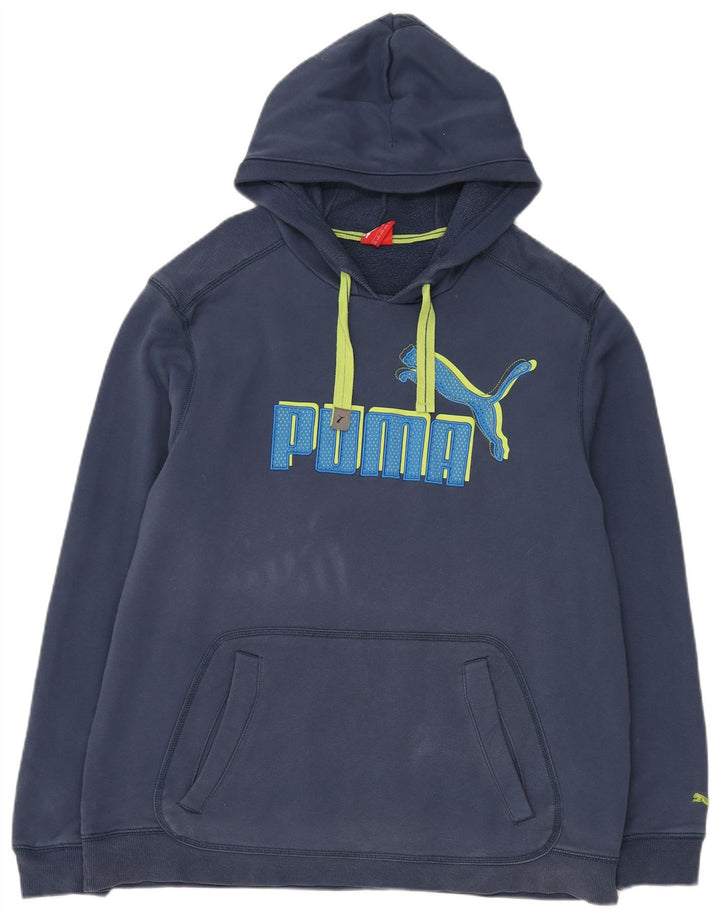 Męski sweter z kapturem Puma Graphic 2XL granatowy