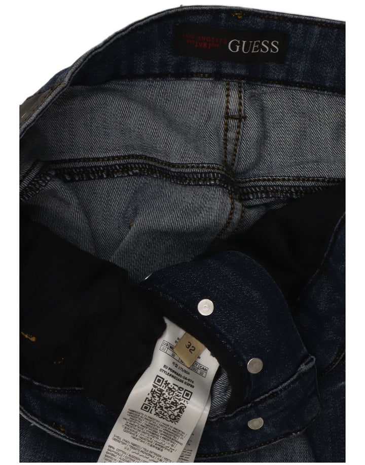 Guess Męskie jeansy slim W32 L32 Niebieskie bawełniane