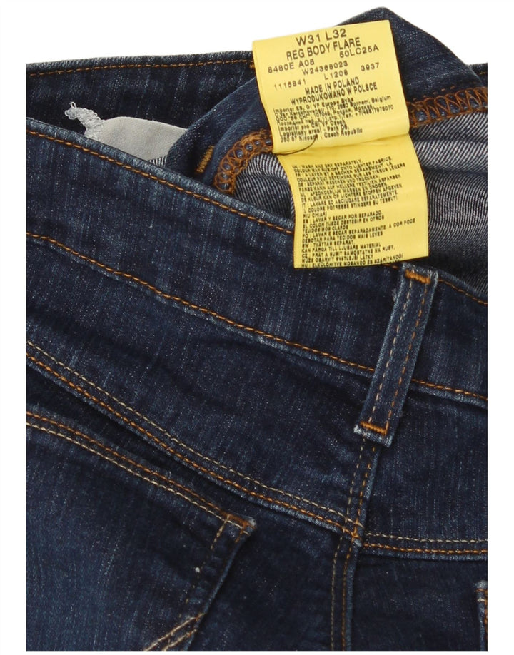 Damskie jeansy rozkloszowane Wrangler W31 L32 Granatowe, bawełniane