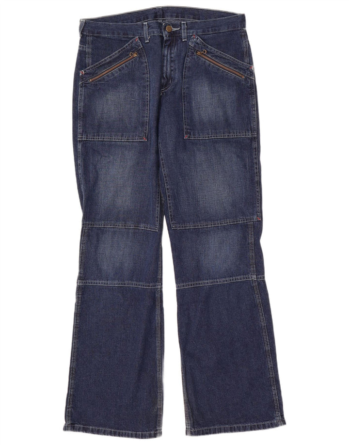 Damskie jeansy Lee Bootcut W33 L33 Granatowe, bawełniane