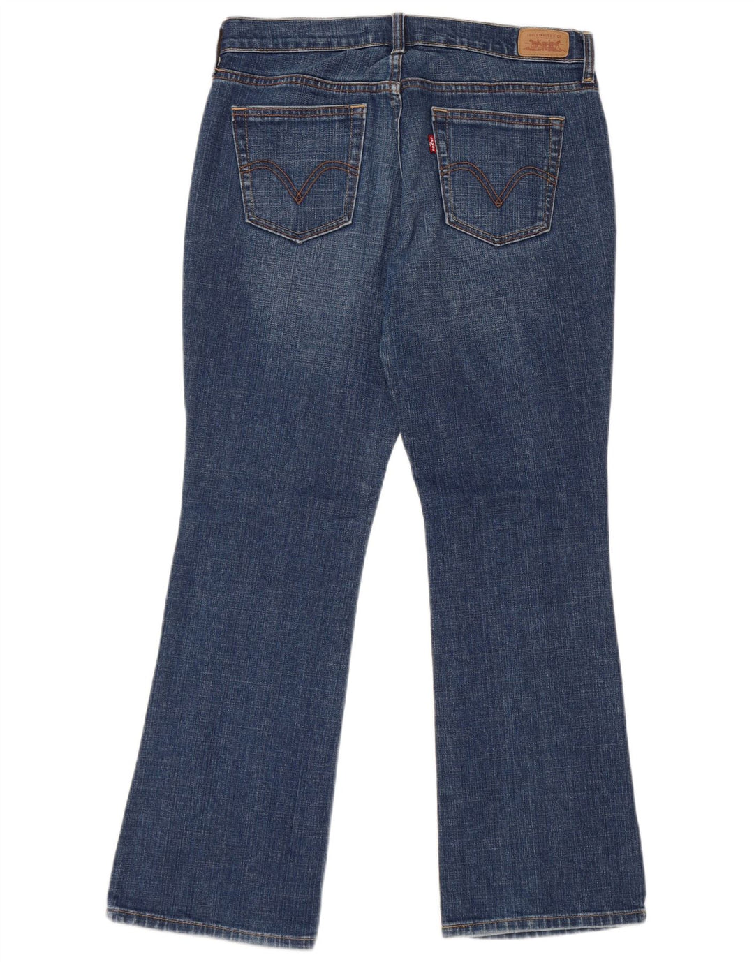 Damskie jeansy Levi's 515 Bootcut US 8 Medium W32 L29 Niebieska bawełna