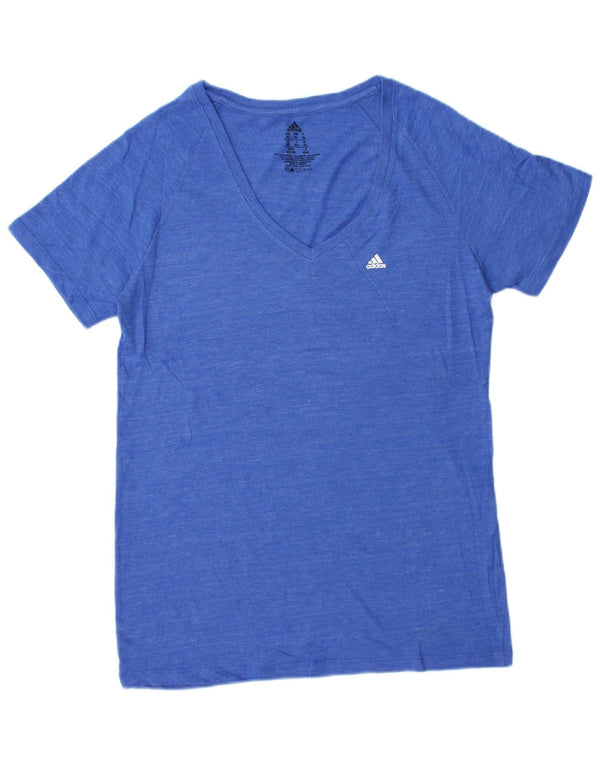 Damska koszulka Adidas Top UK 18 XL Niebieski nakrapiany poliester