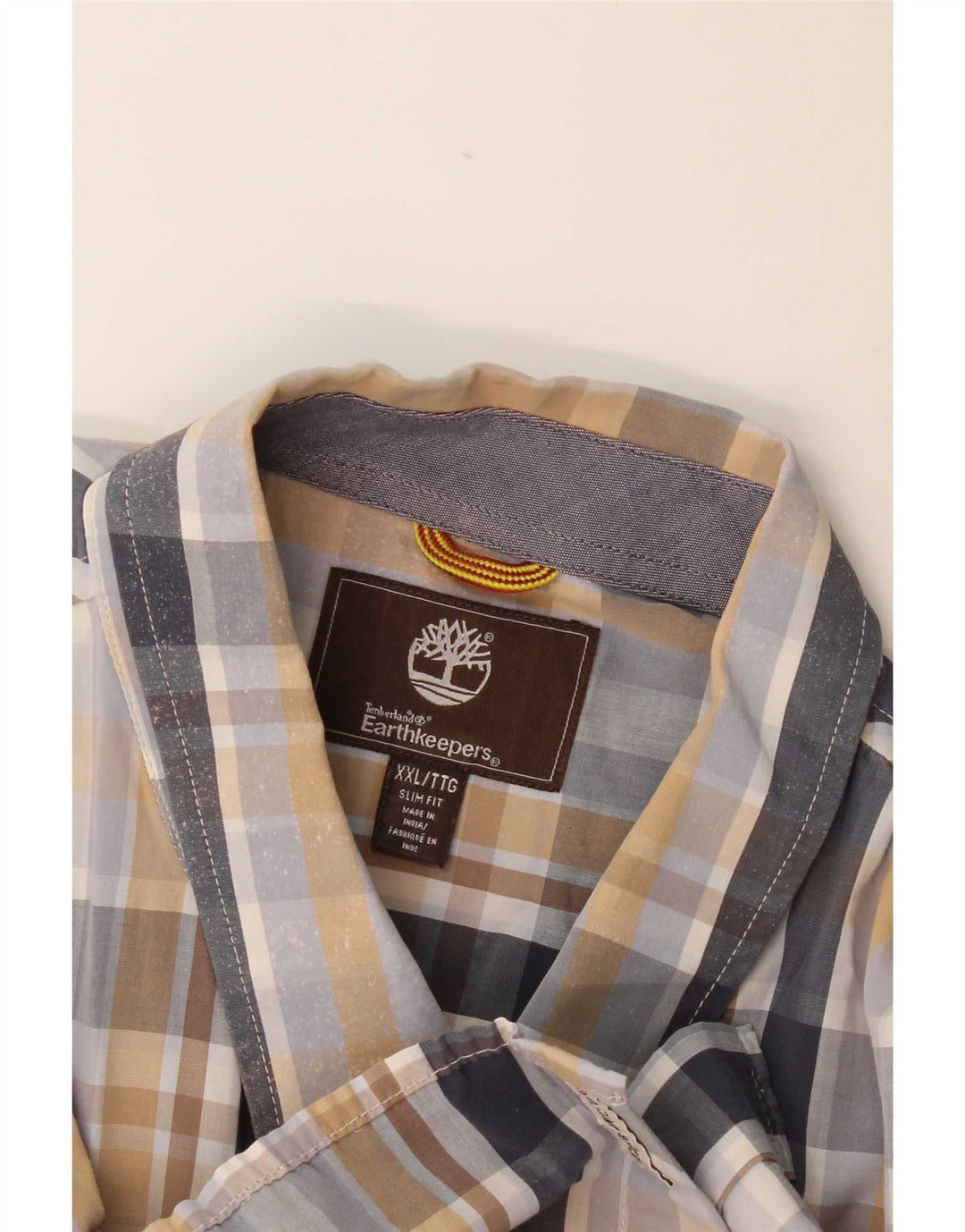 Męska koszulka z krótkim rękawem Timberland Earthkeepers 2XL w wielobarwną kratkę