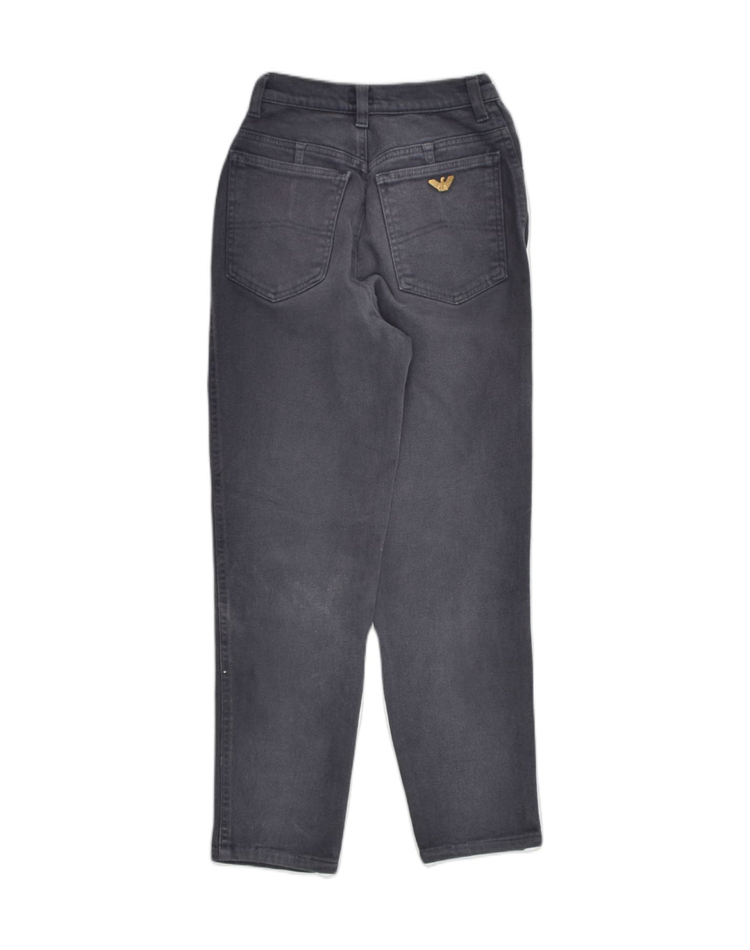 ARMANI Womens Tapered Jeans W27 L25 Navy Blue Cotton | Vintage Armani | Thrift | Second-Hand Armani | Used Clothing | Messina Hembry 